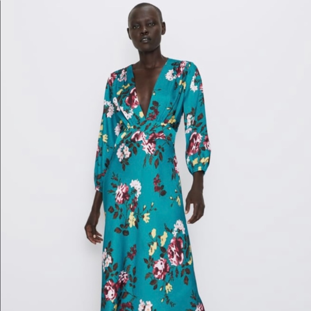 Zara floral dress
